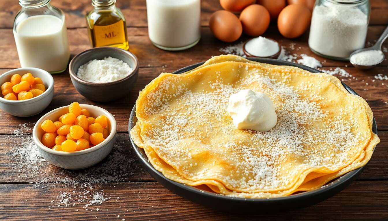 Crêpes fourrées au fromage blanc, vanille et raisins secs : recette gourmande