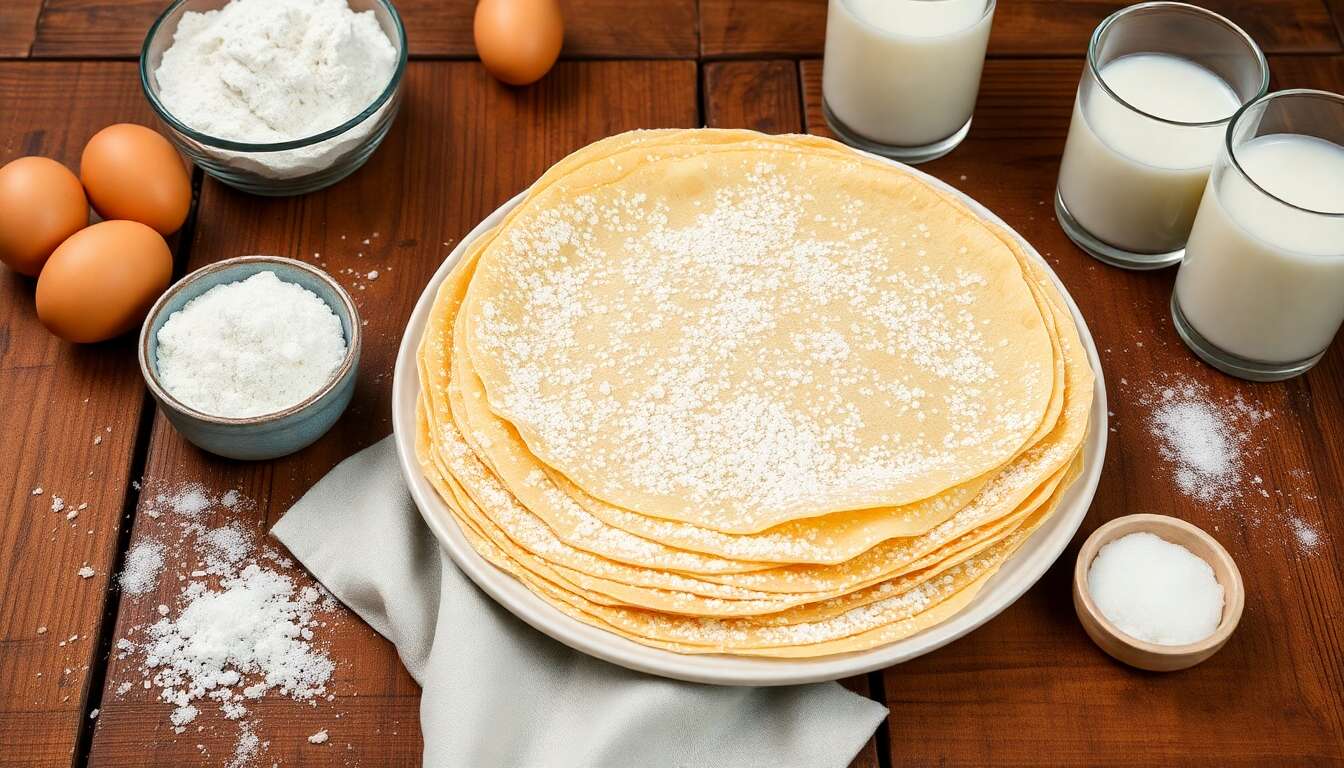 Recette facile de crêpes nature