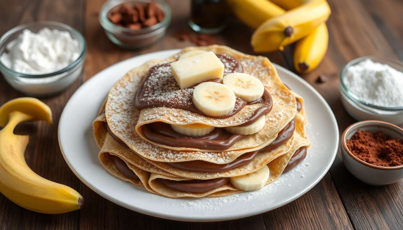 Crêpes bananes chocolat : une recette gourmande