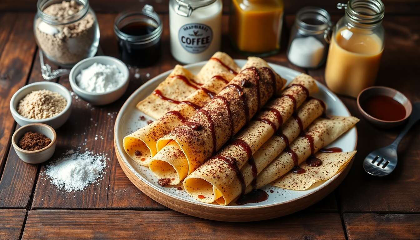 Crêpes roulées au café : une recette gourmande