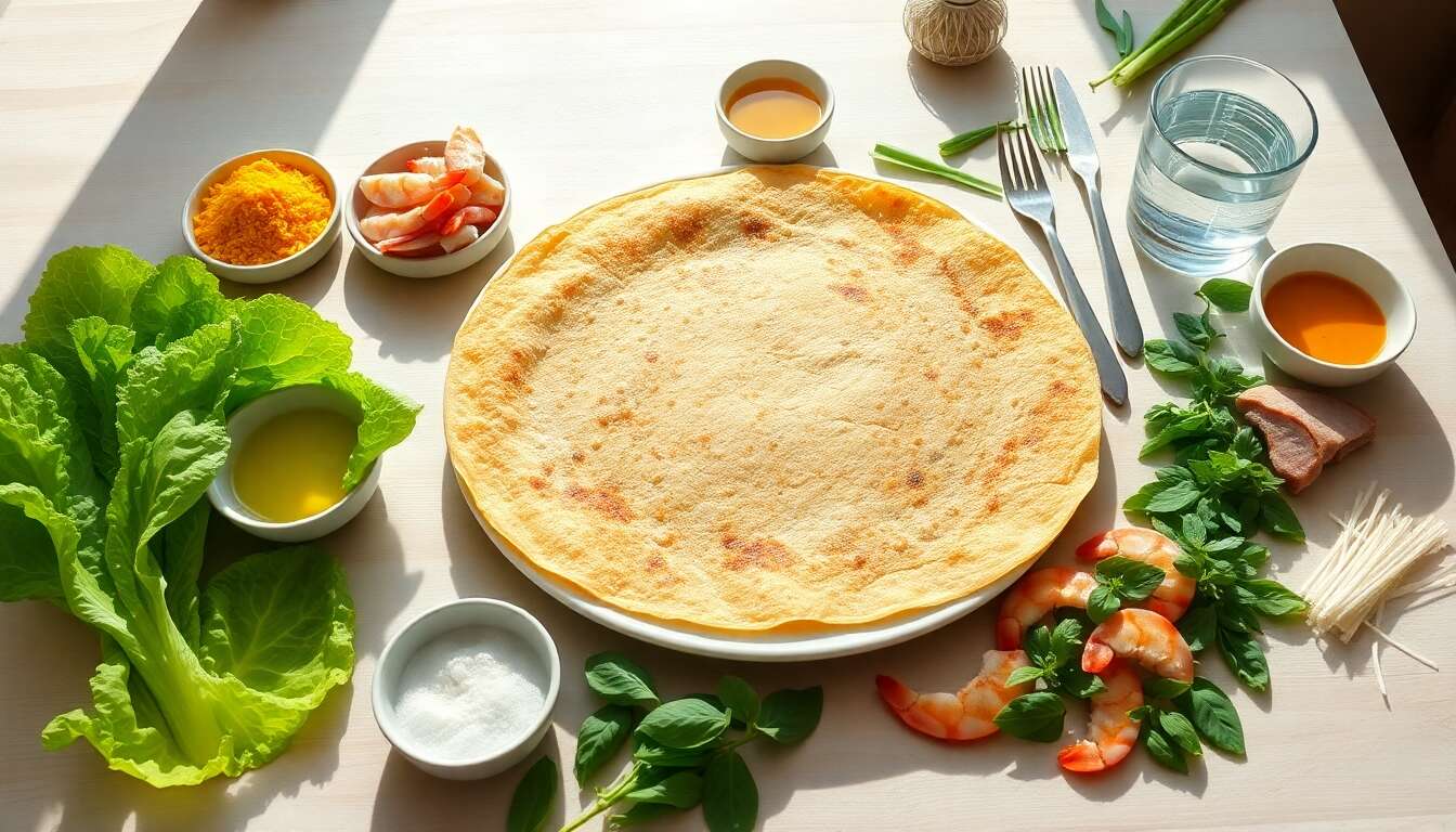 Recette authentique de crêpe vietnamienne
