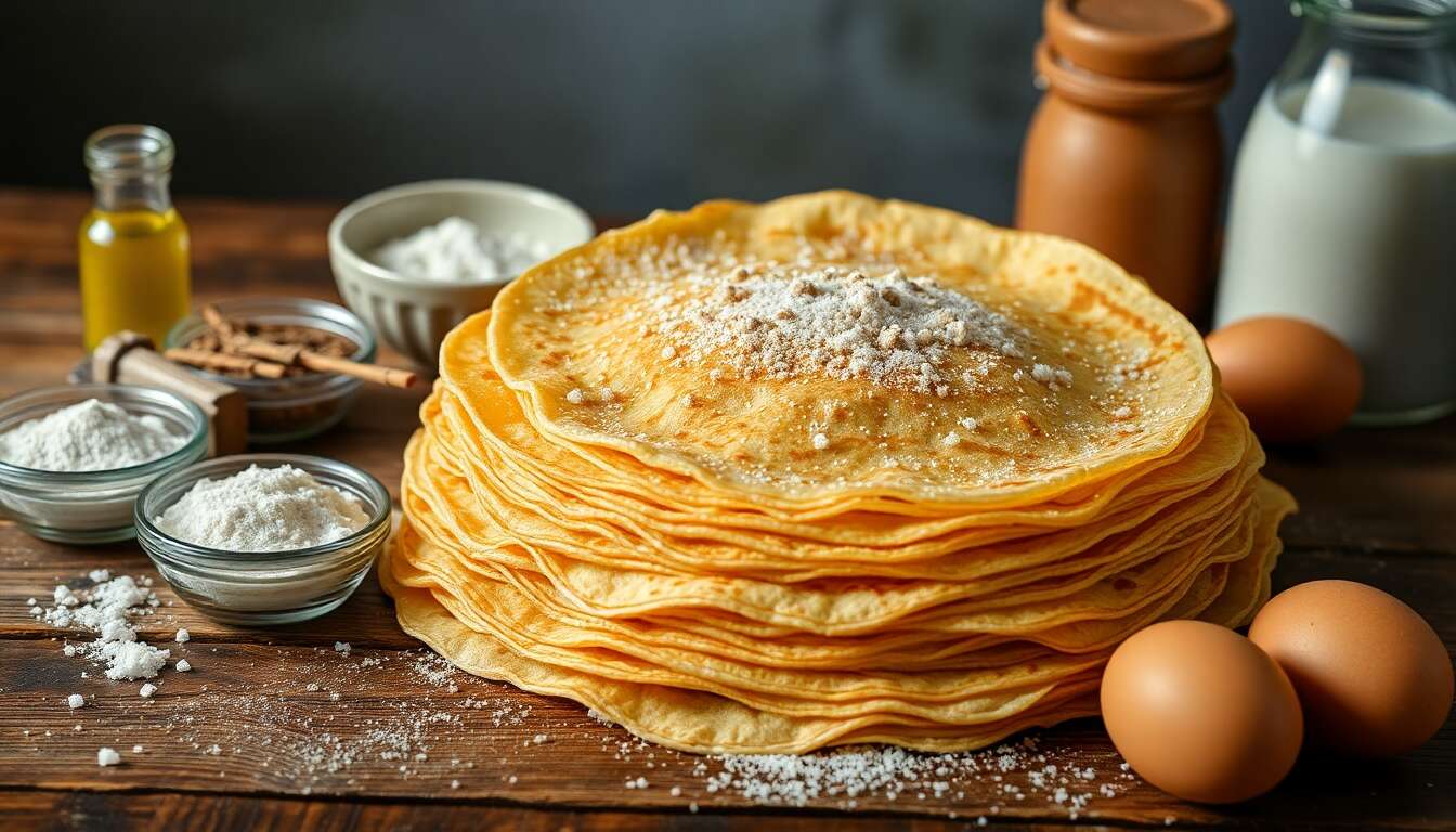 Crêpes à la Maïzena : recette légère et savoureuse