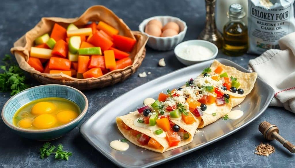 Crêpes salées aux légumes : recette gourmande à la sauce au gruyère