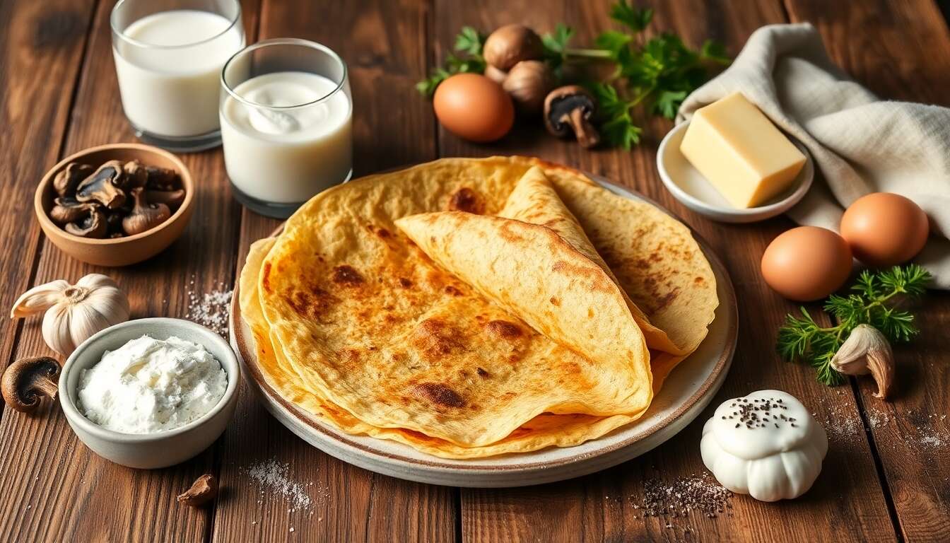 Crêpes aux cèpes : une recette savoureuse