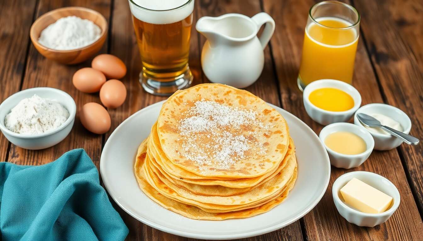 Crêpes à la bière : recette originale et savoureuse