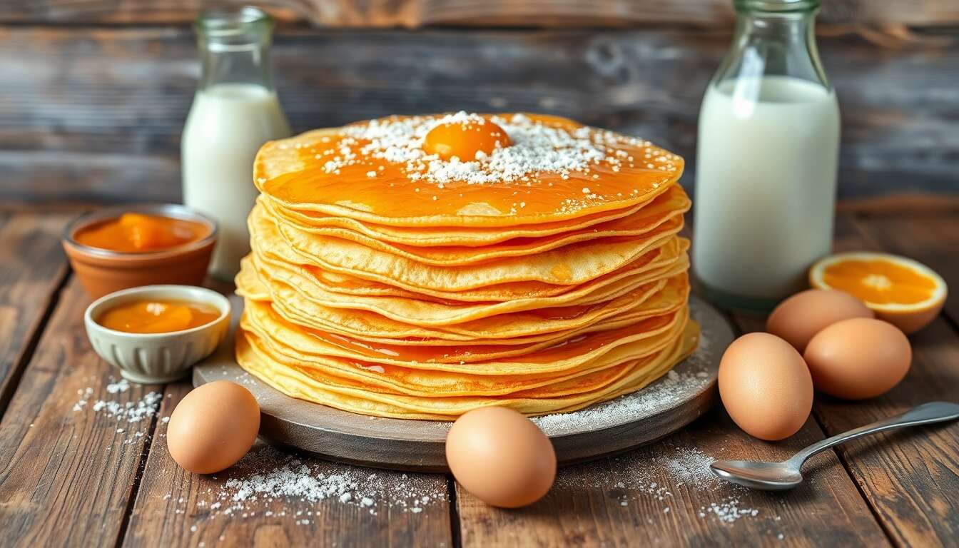 Gâteau de crêpes à la marmelade d'orange : une recette gourmande