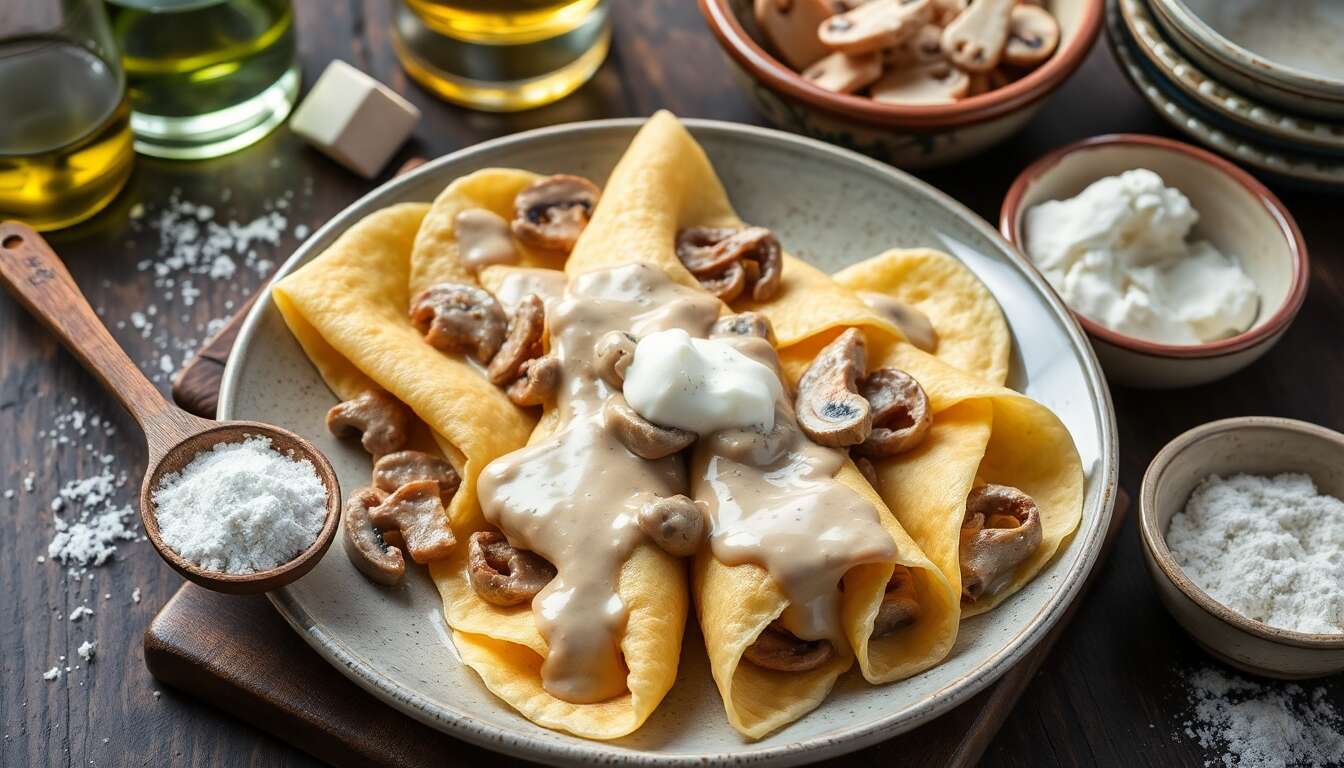 Crêpes Stroganoff : recette gourmande et facile