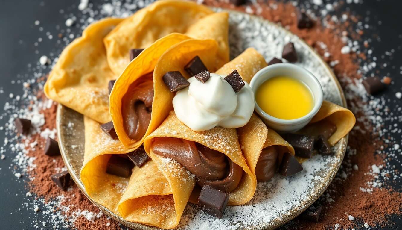 Crêpes à la mousse au chocolat : recette gourmande