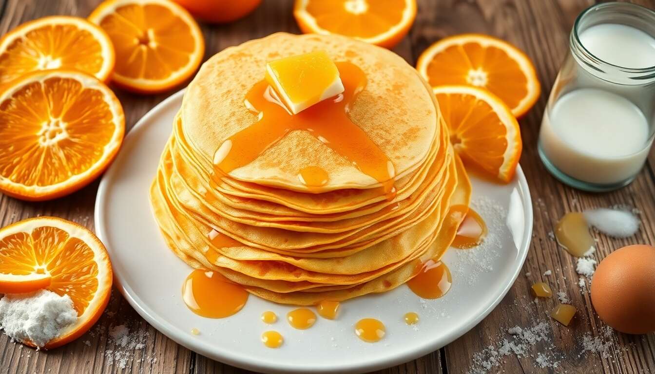 Crêpes au Jus d'Orange : recette Gourmande et Facile