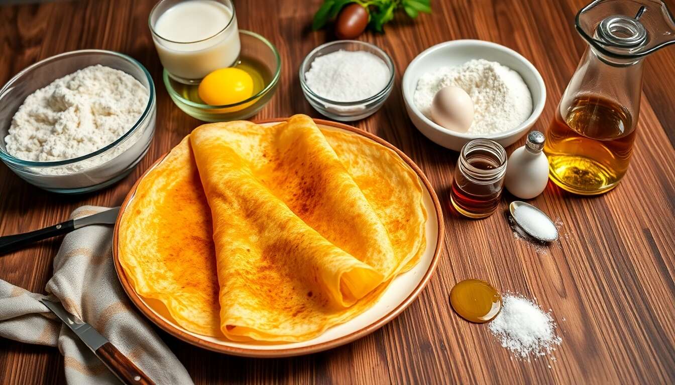 Crêpes légères sans beurre : une recette savoureuse
