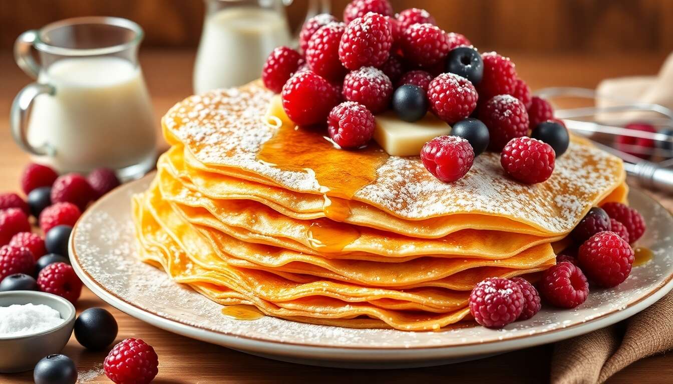 Délicieuses crêpes aux fruits rouges : la recette parfaite