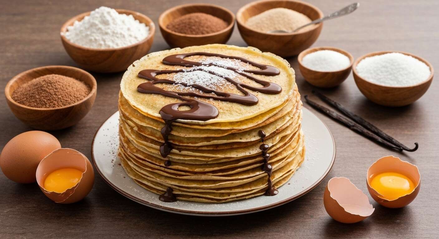 Crêpes surprise au chocolat noir : une délicieuse recette