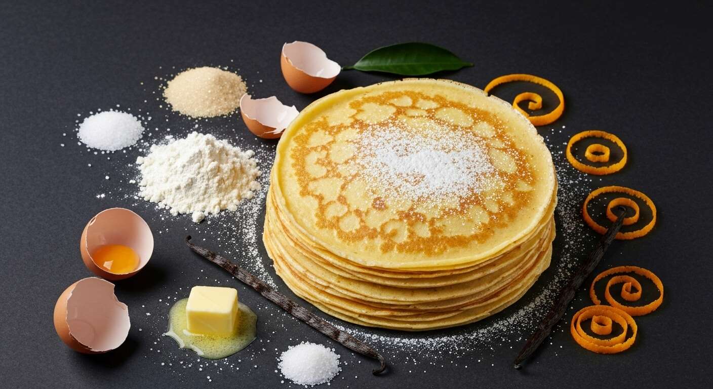 Pâte à crêpes parfumée à l'orange par Christophe Michalak