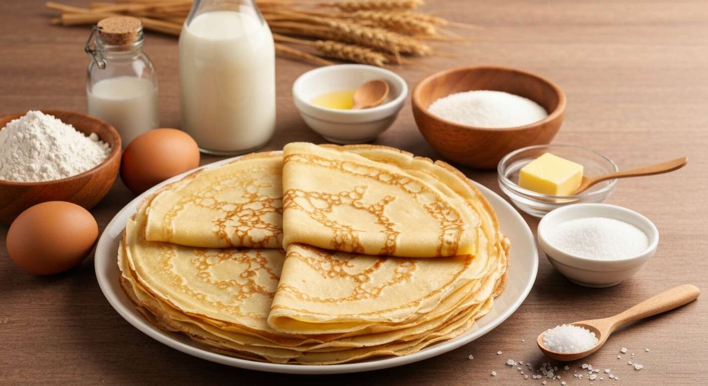 Crêpes traditionnelles à ma façon : recette facile et rapide