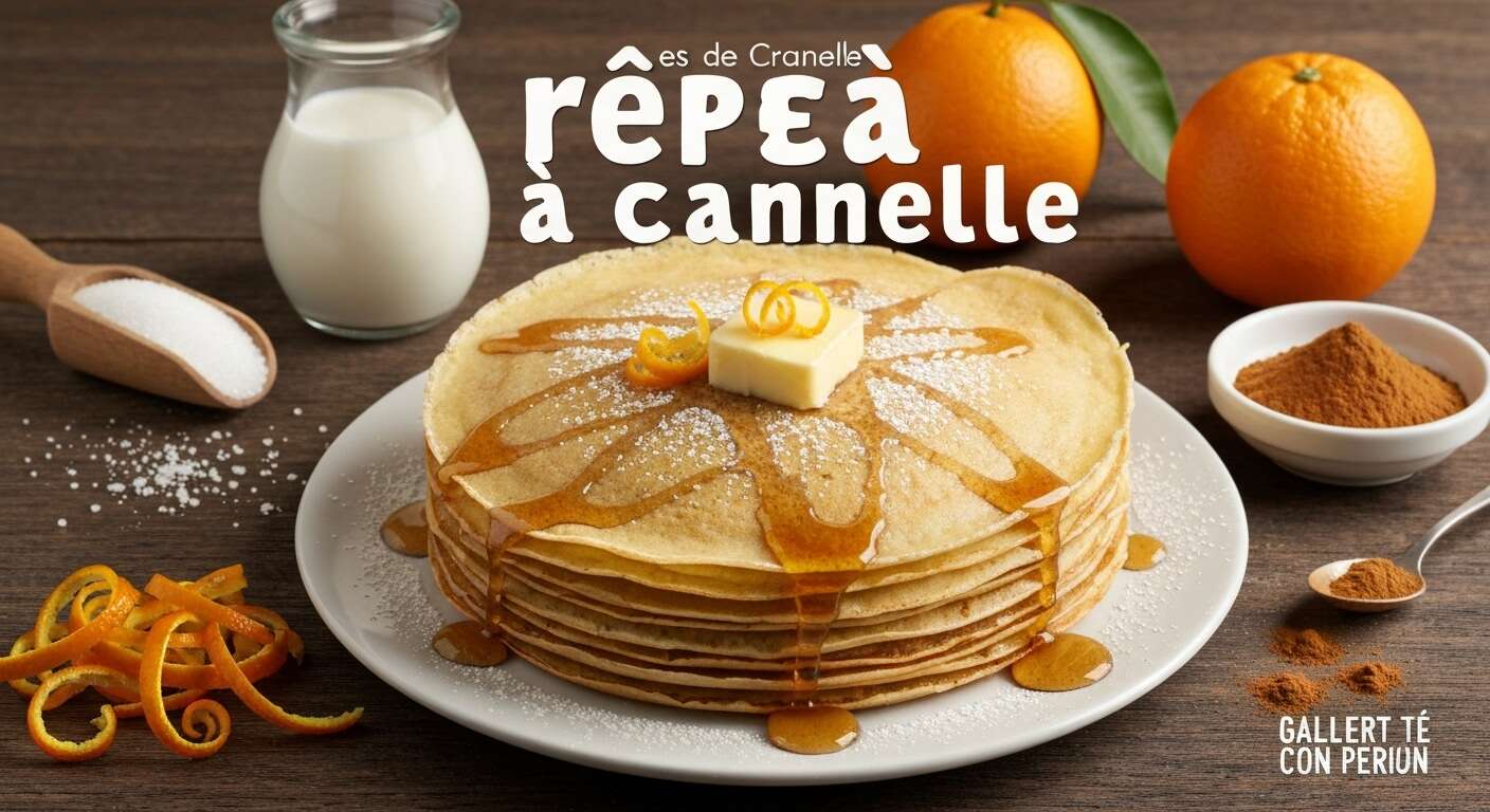 Crêpes à l'orange et à la cannelle : une recette gourmande