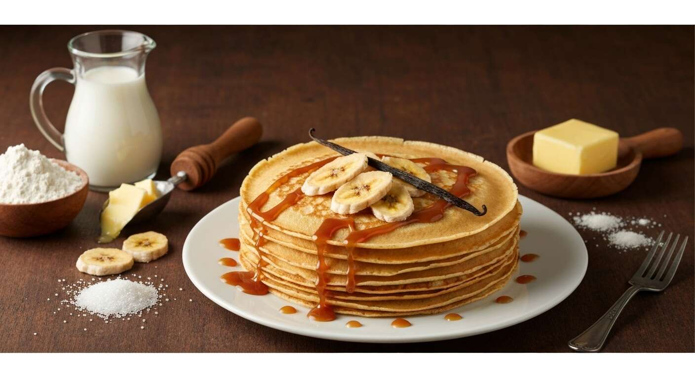 Crêpes aux bananes nappées de caramel : délice gourmand à découvrir