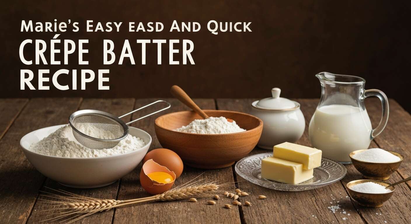 Recette de pâte à crêpes de Marie : facile et rapide