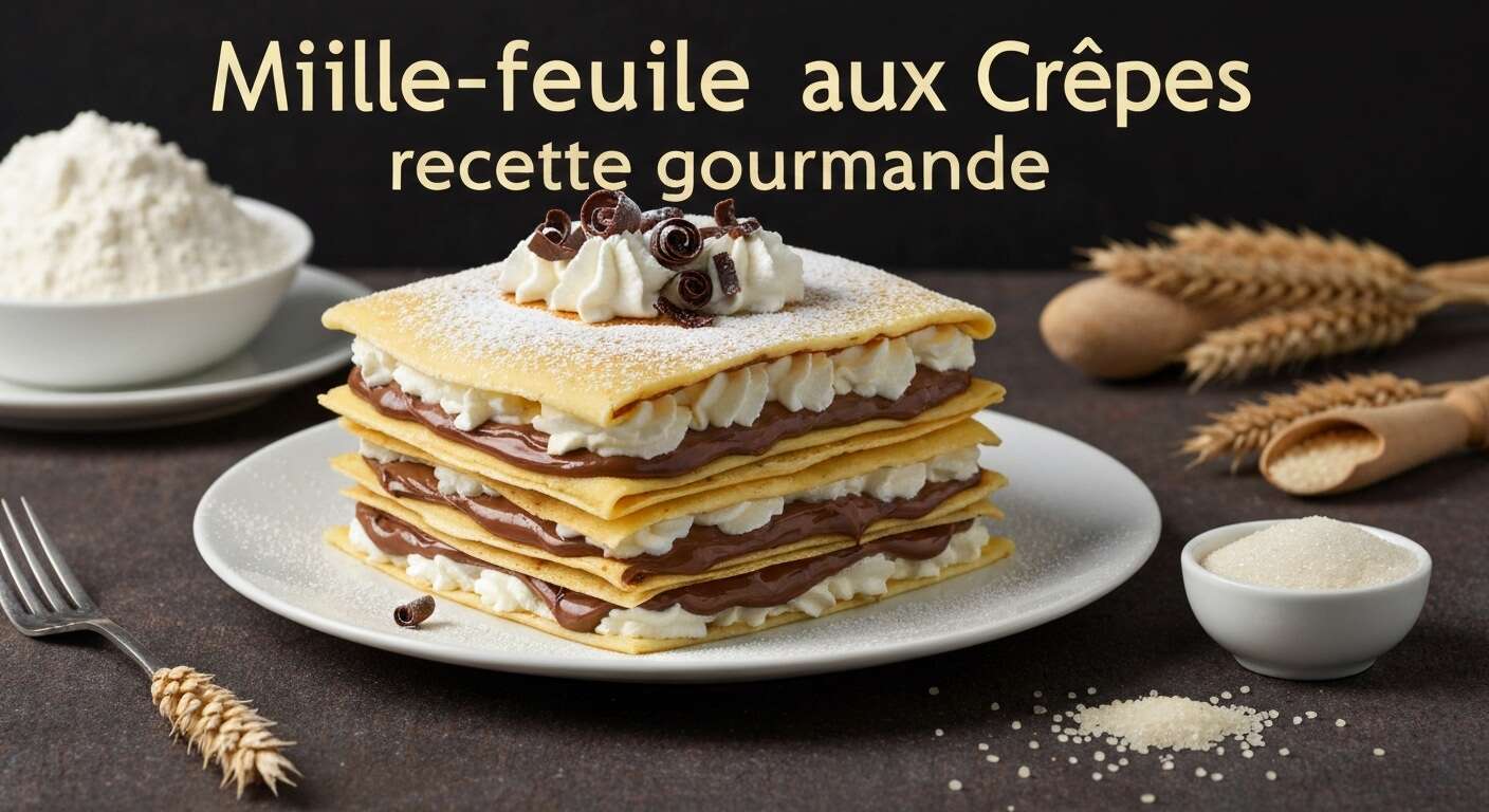 Mille-feuille aux crêpes : recette gourmande