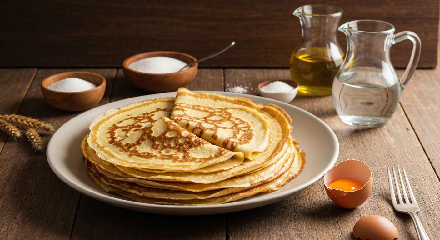 Crêpes à l'eau : recette légère et facile