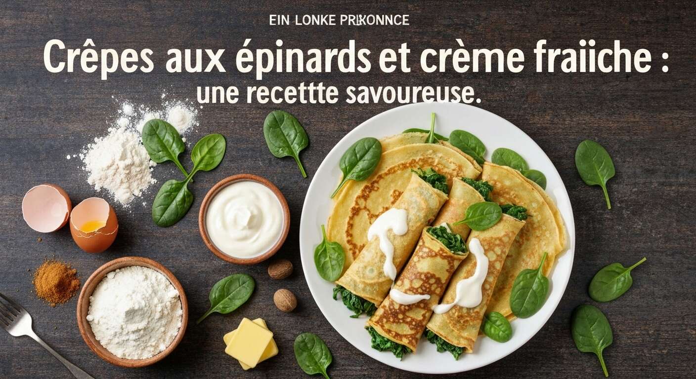 Crêpes aux épinards et crème fraîche : une recette savoureuse