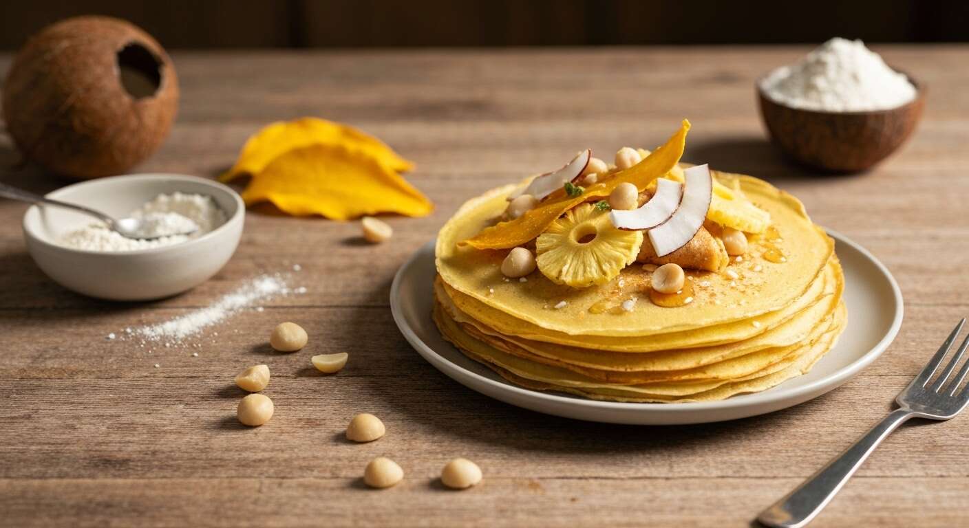 Crêpes aux fruits exotiques : recette gourmande et facile