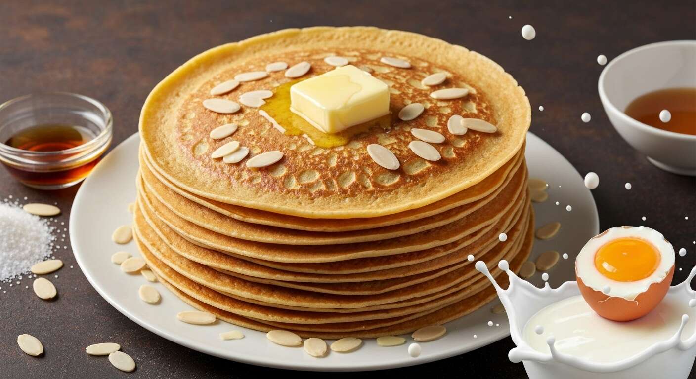 Crêpes gourmandes aux amandes effilées