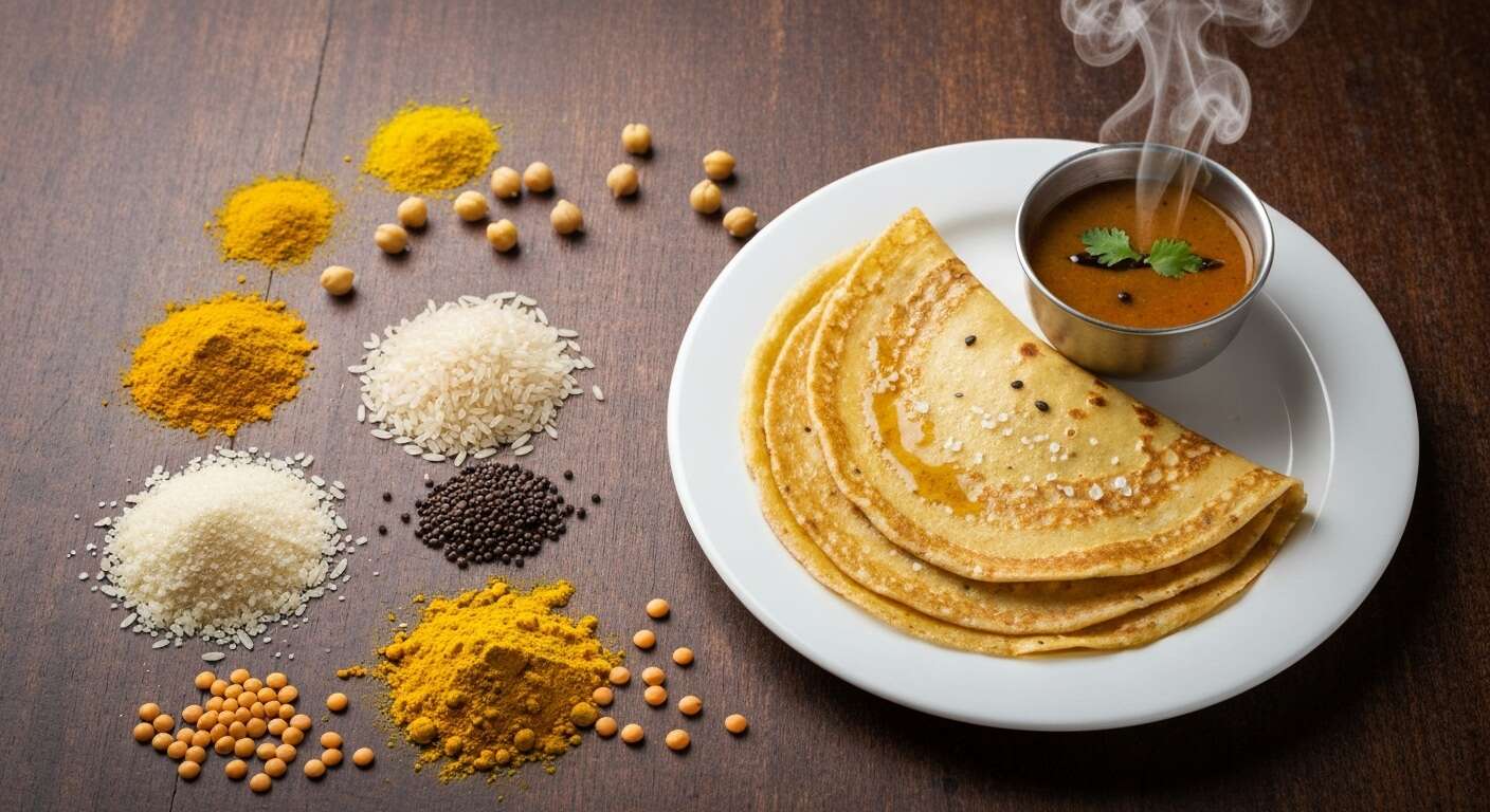 Crêpes indiennes et sauce Sambar : délicieuse recette à découvrir