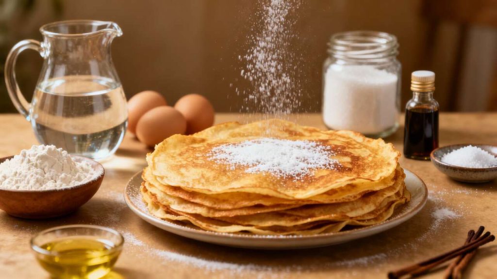 Crêpes sans lait : recette facile et savoureuse
