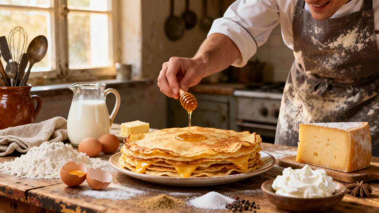 Recette de crêpes soufflées au Munster : un délice à découvrir !