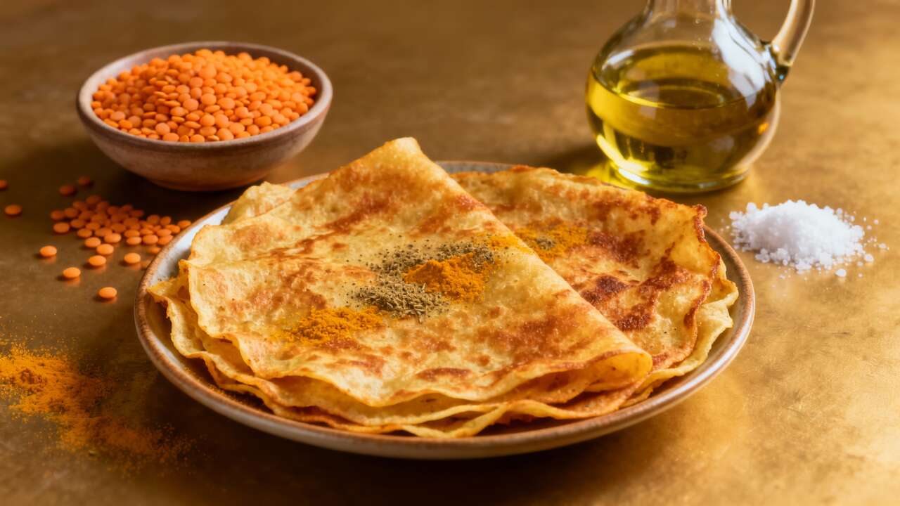 Crêpes de lentilles corail : recette savoureuse et facile