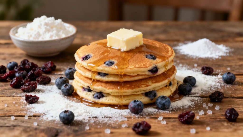 Recette de crêpes aux bleuets moelleuses