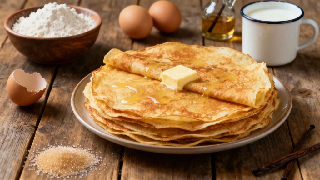 Recette de crêpes traditionnelles façon Flo