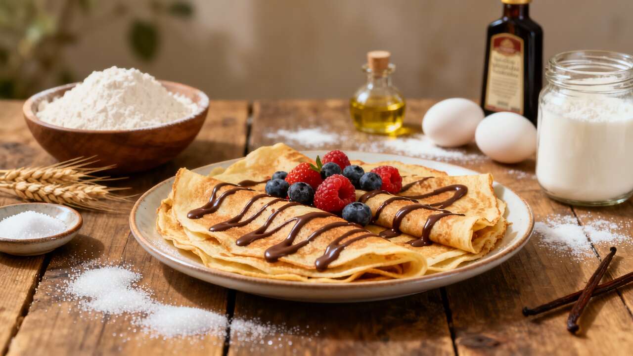Crêpes sucrées : recette rapide et facile