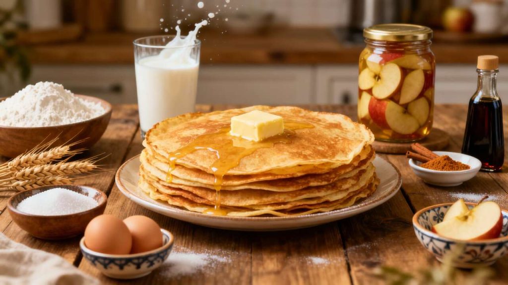 Crêpes aux pommes : recette facile et rapide