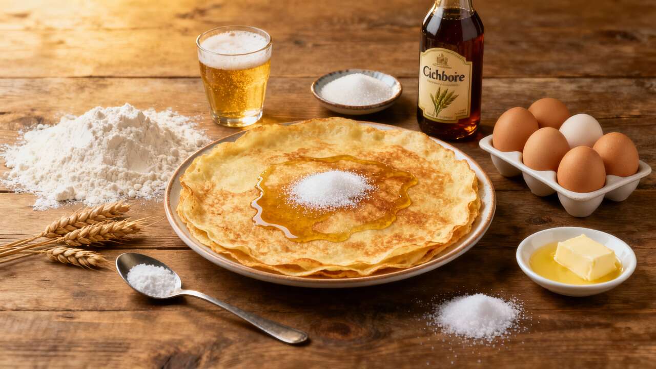 Crêpe épaisse à la bière et chicorée : recette de Coquebaque