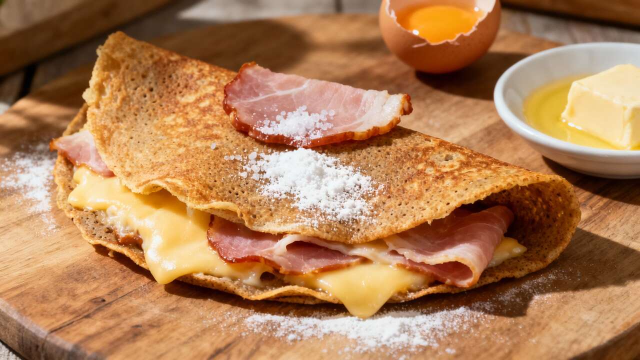 Crêpe au jambon de pays : recette savoureuse et facile