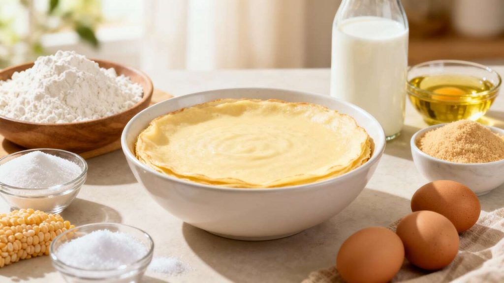 Recette de pâte à crêpes sans gluten