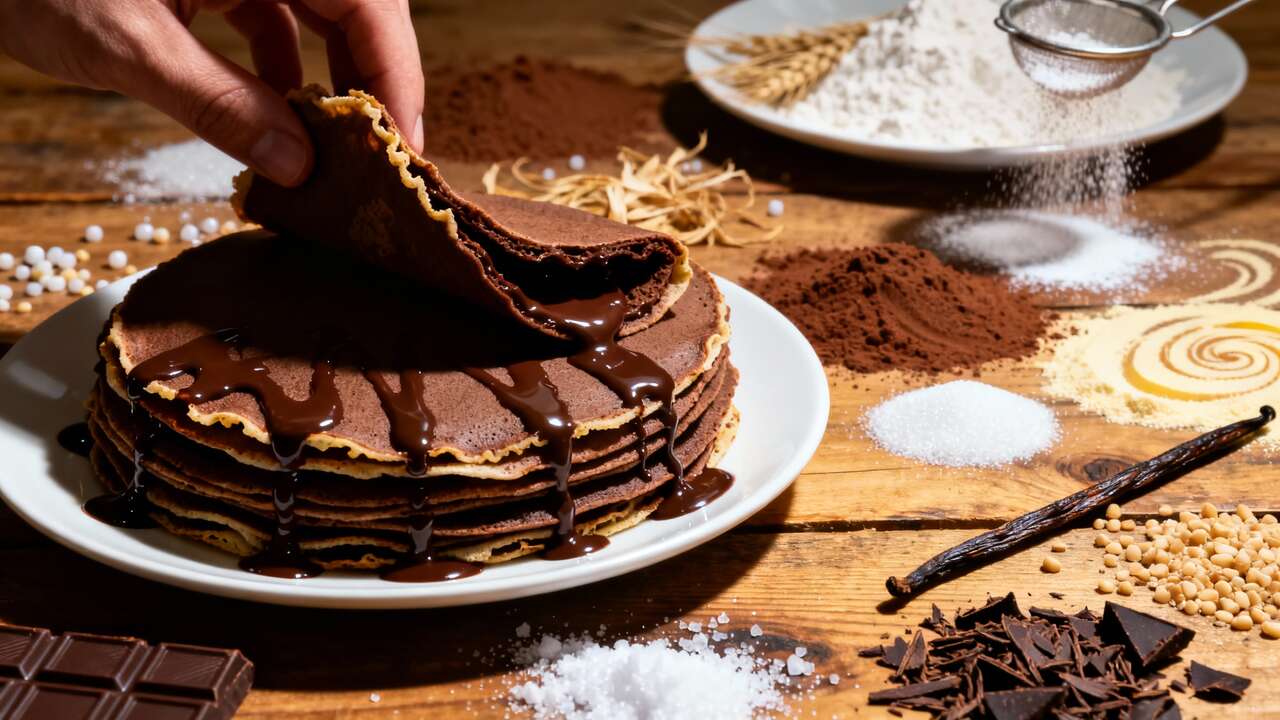 Recette de crêpes au chocolat irrésistibles