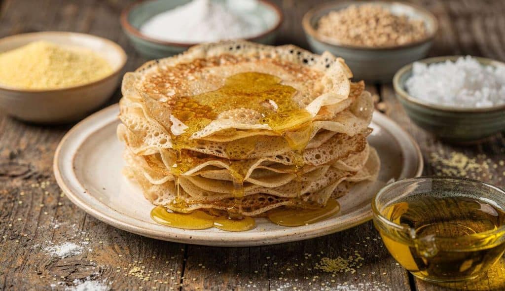 Crêpes marocaines façon mille-feuilles : une recette gourmande