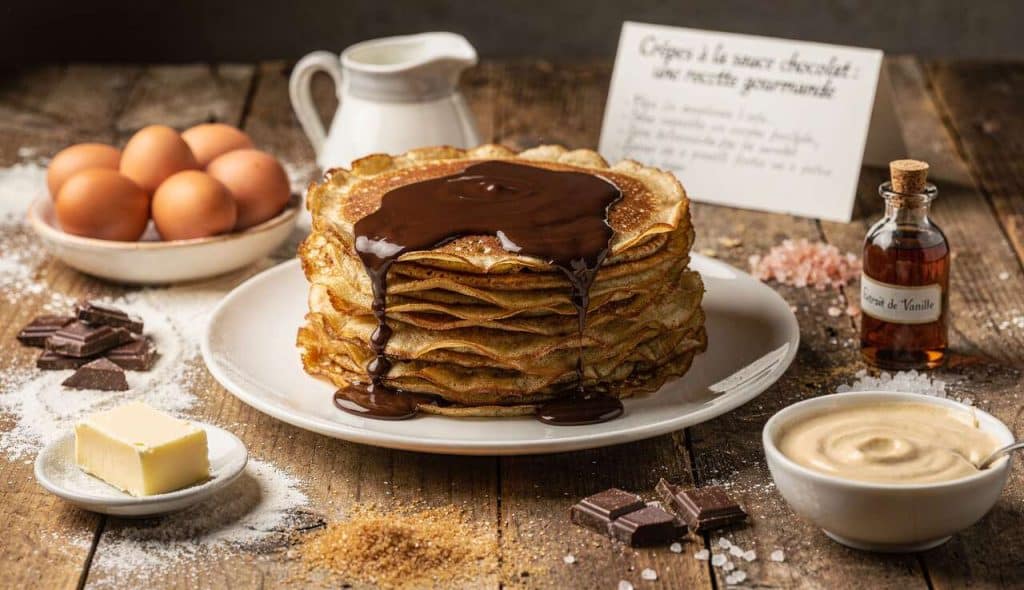 Crêpes à la sauce chocolat : une recette gourmande