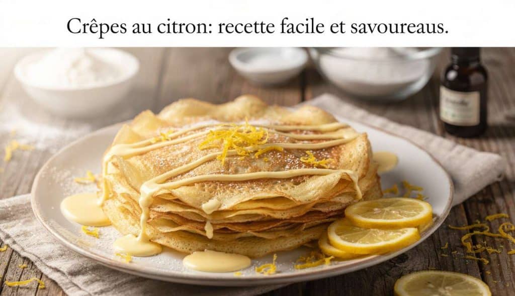 Crêpes au citron : recette facile et savoureuse