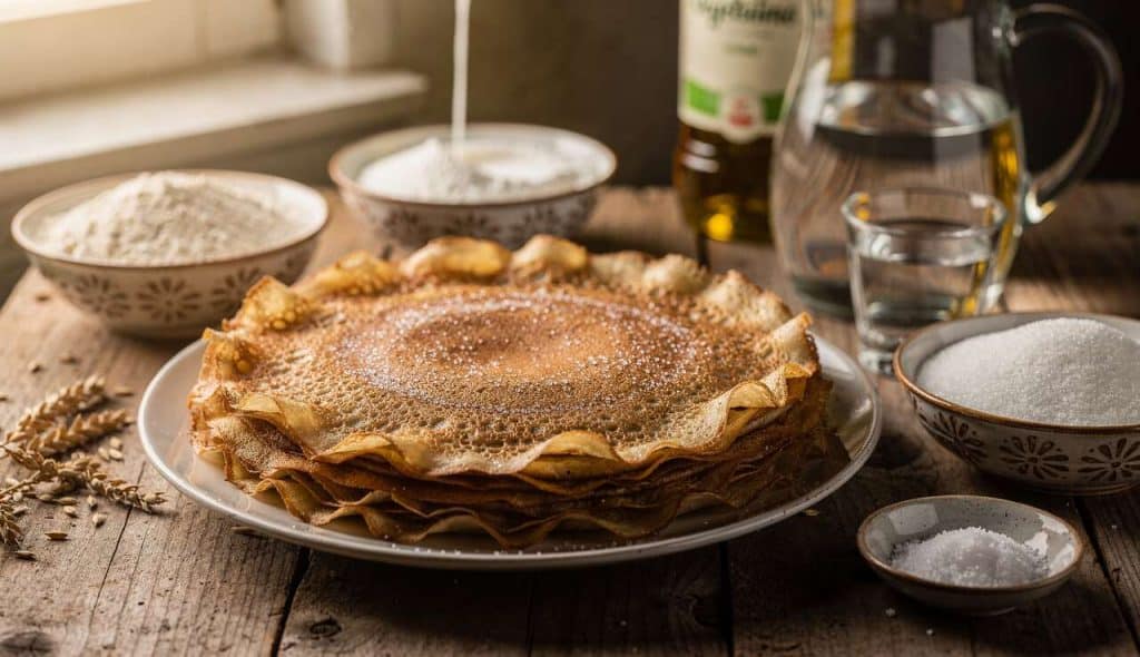 Recette de pâte à crêpes sans œuf de ma grand-mère