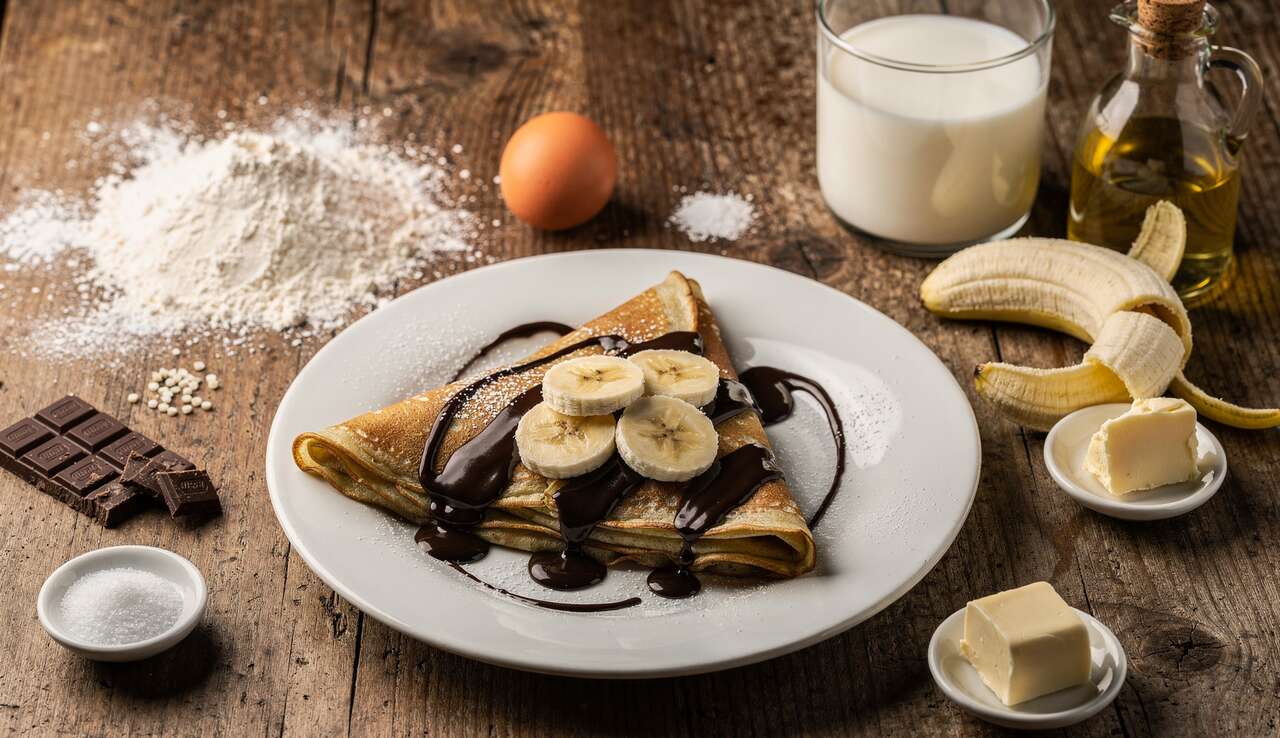 Crêpes banane chocolat : recette gourmande et facile