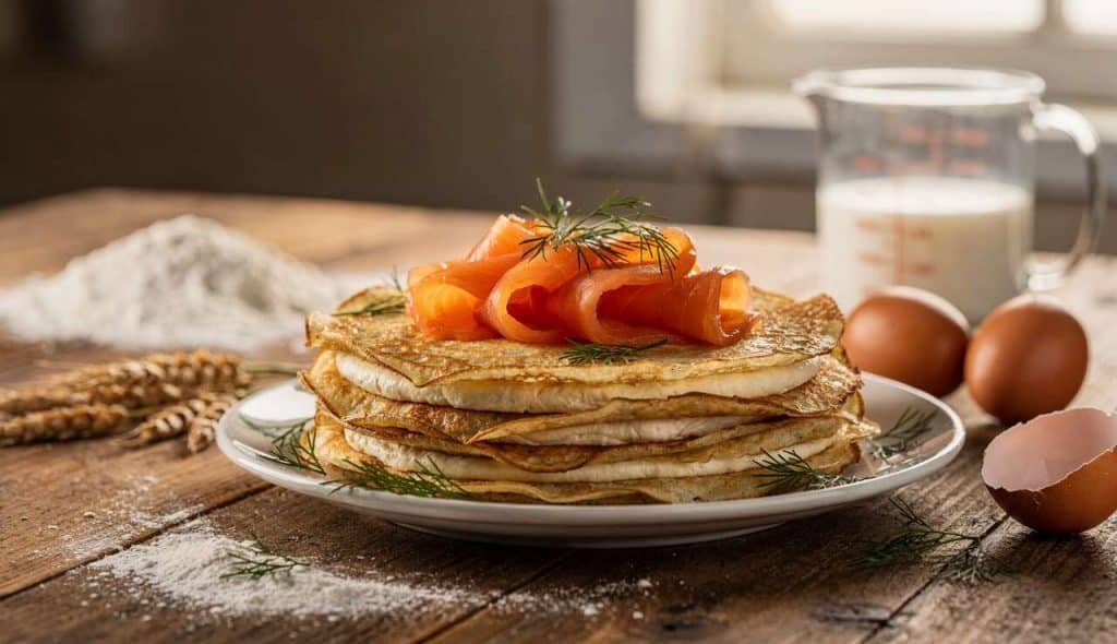 Crêpes au Saumon Fumé et Mascarpone : recette Gourmande