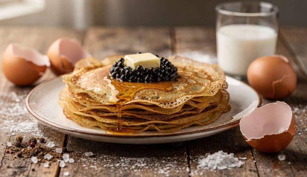 Recette de crêpes aux œufs de lump : une entrée raffinée