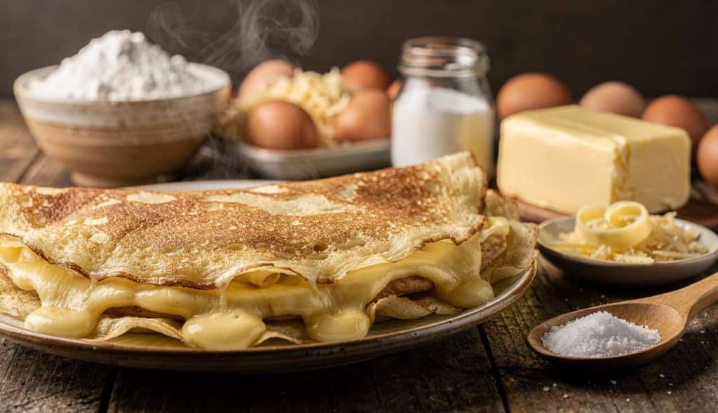 Crêpe au fromage : recette savoureuse et facile