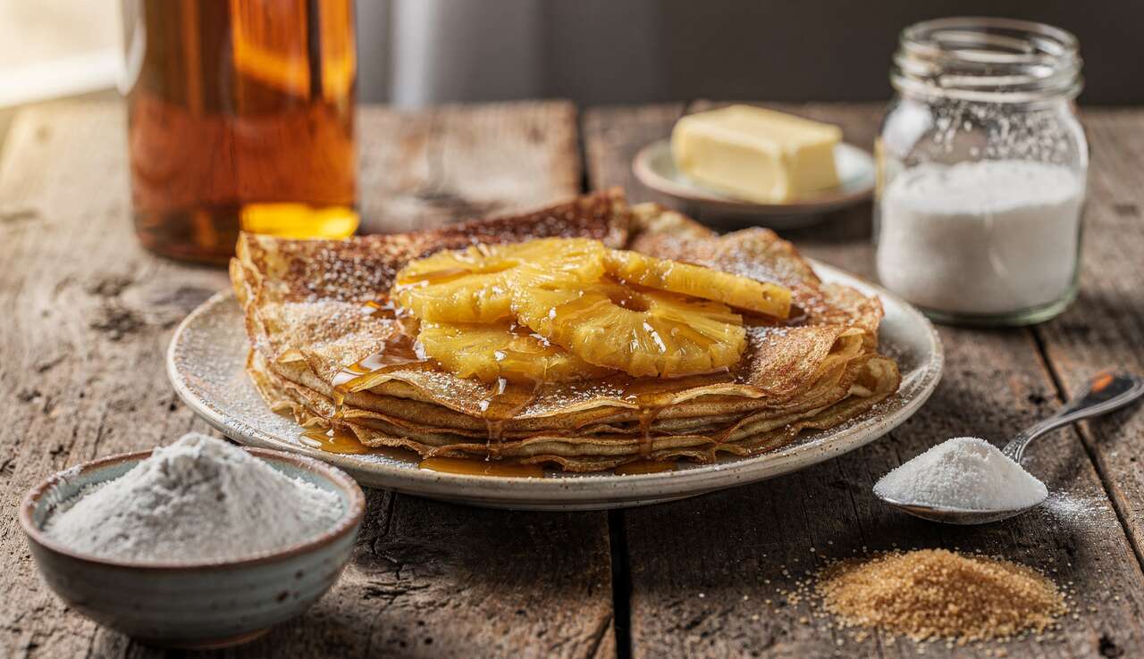 Crêpes à l'ananas : une recette exotique et facile