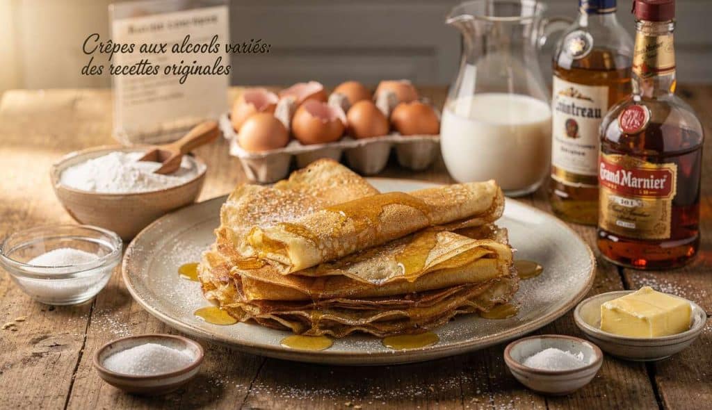 Crêpes aux alcools variés : des recettes originales