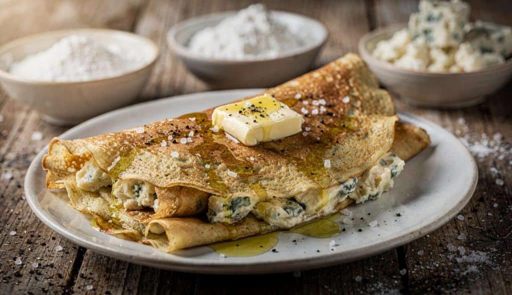 Crêpes au Roquefort : recette gourmande et facile