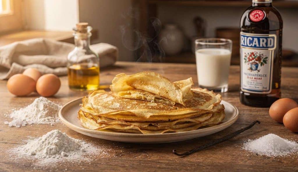 Crêpes maison à la Ricard : recette originale et savoureuse
